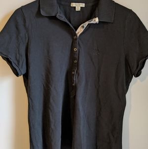 Burberry black polo shirt